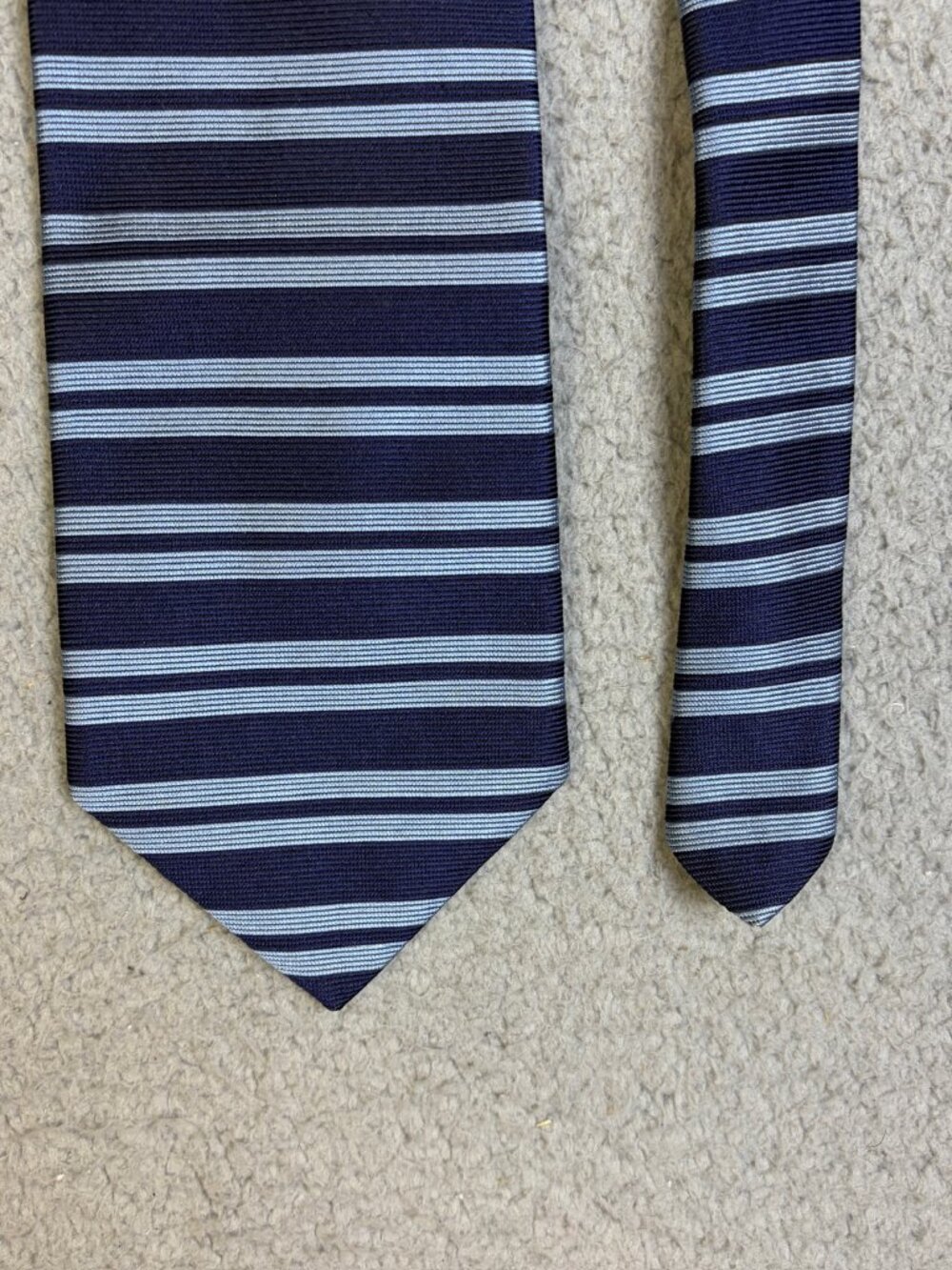 Brooks Brothers Makers Tie Mens Blue Striped Silk Business Wedding Dressy USA
